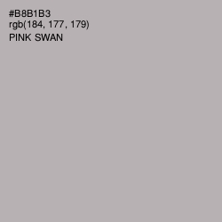 #B8B1B3 - Pink Swan Color Image